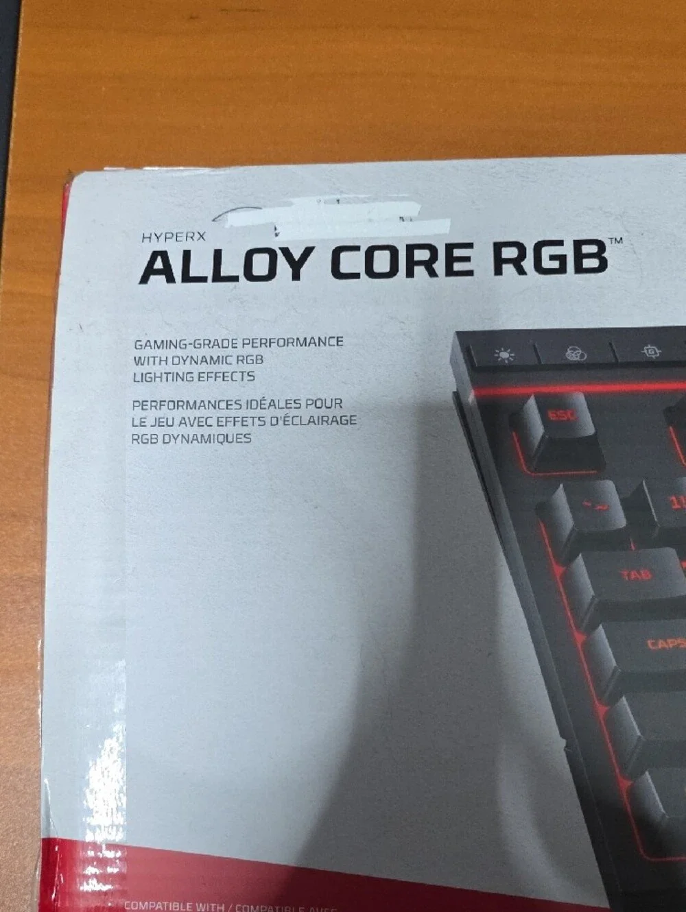 Hype Alloy Core RGB Gaming Keyboard - Black with Red Accent
